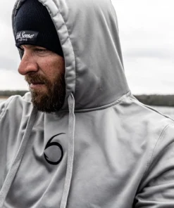 6th Sense Fishing Performance Apparel FishDry Hoodie - Gray