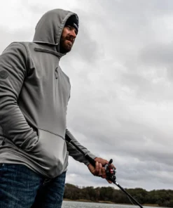 6th Sense Fishing Performance Apparel FishDry Hoodie - Gray 7 6th Sense Fishing Performance Apparel FishDry Hoodie - Gray
