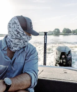 6th Sense Fishing FishDry Sun Mask - Rip Rap Swirl