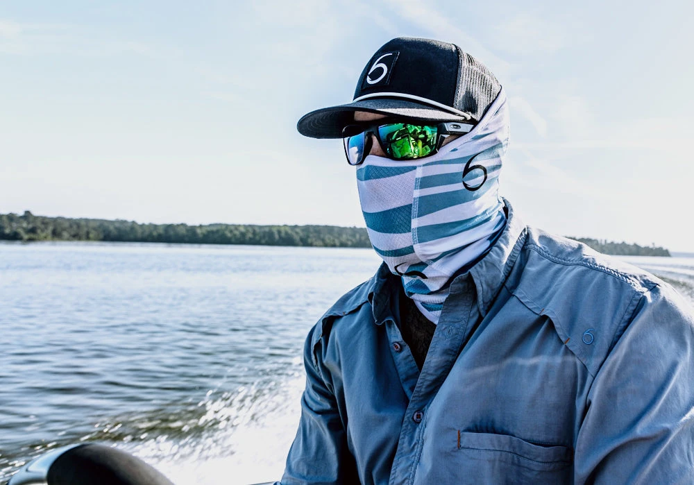 6th Sense Fishing FishDry Sun Mask - Ripple 4 6th Sense Fishing FishDry Sun Mask - Ripple