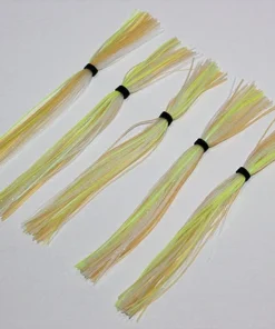 6thSenseFishing Terminal Tackle Silicone Skirt - Bone-Treuse Pearl