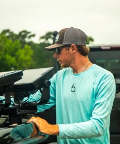 6th Sense Fishing Performance 6 Sunshirt - Aqua Blue Performance Apparel