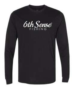6th Sense Fishing 6 Bones - L/S Tee - Black Long Sleeve Tees