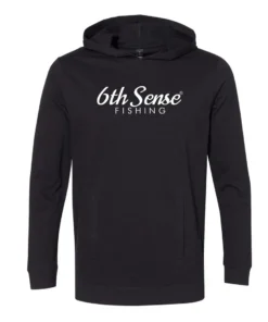 6th Sense Fishing 6 Bones - Lightweight Hoodie - Black
