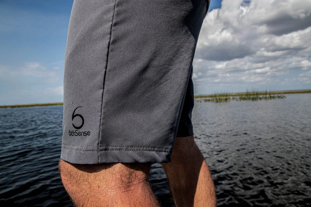 6th Sense Fishing FishDry Angling Shorts - Gray 10 6th Sense Fishing FishDry Angling Shorts - Gray