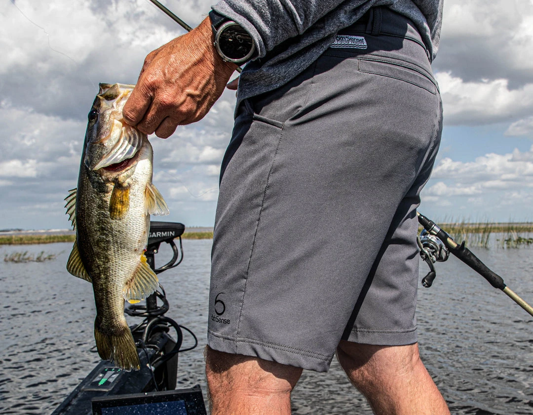 6th Sense Fishing FishDry Angling Shorts - Gray 11 6th Sense Fishing FishDry Angling Shorts - Gray