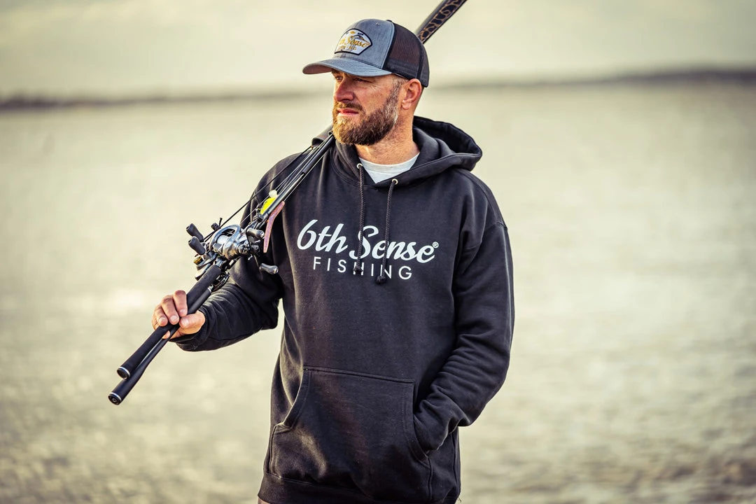 6th Sense Fishing 6 Bones - Hoodie - Black 4 6th Sense Fishing 6 Bones - Hoodie - Black