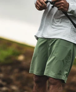 6th Sense Fishing Performance Apparel FishDry Angling Shorts - River Green