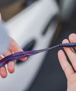 6th Sense Fishing Ridge Worm - Plum Fleck