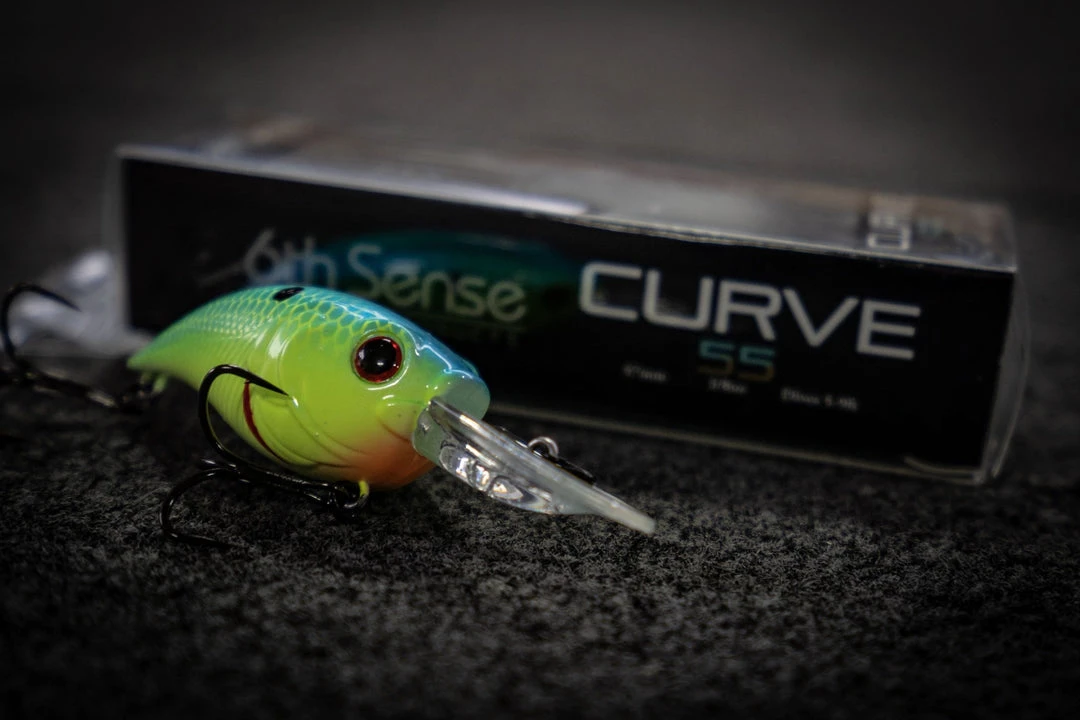 6th Sense Fishing Deals Curve 55 - Blue-Treuse Shad 4 6th Sense Fishing Deals Curve 55 - Blue-Treuse Shad