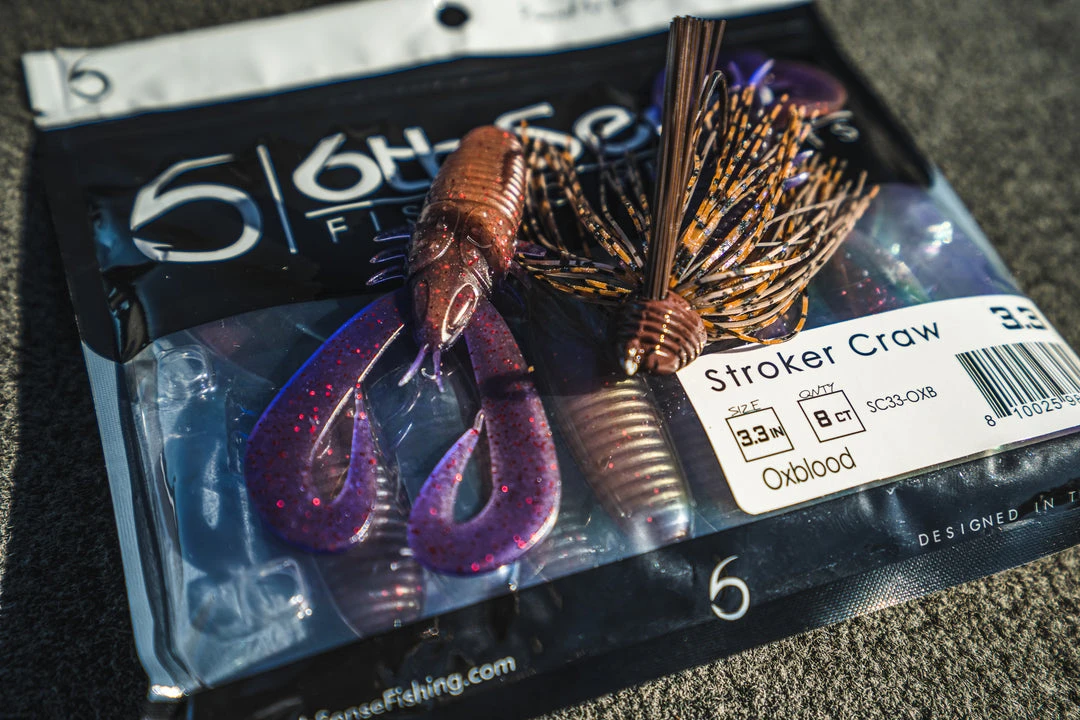 6th Sense Fishing Stroker Craw - Oxblood 4 6th Sense Fishing Stroker Craw - Oxblood