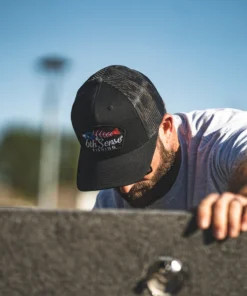 6th Sense Fishing Black Fish Bones - Black Headwear