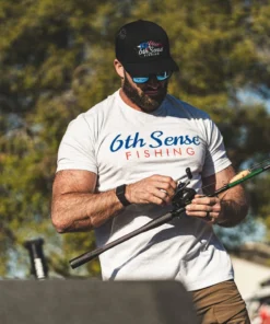 6th Sense Fishing FeedStore Tee - Heather White 8 6th Sense Fishing FeedStore Tee - Heather White
