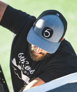 6th Sense Fishing Headwear Team 6 - Heather Gray/Black
