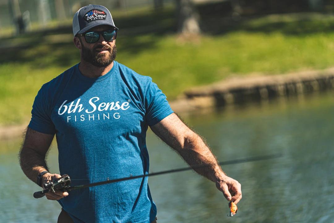 6th Sense Fishing Paranormal Tee - Heather Cool Blue 4 6th Sense Fishing Paranormal Tee - Heather Cool Blue