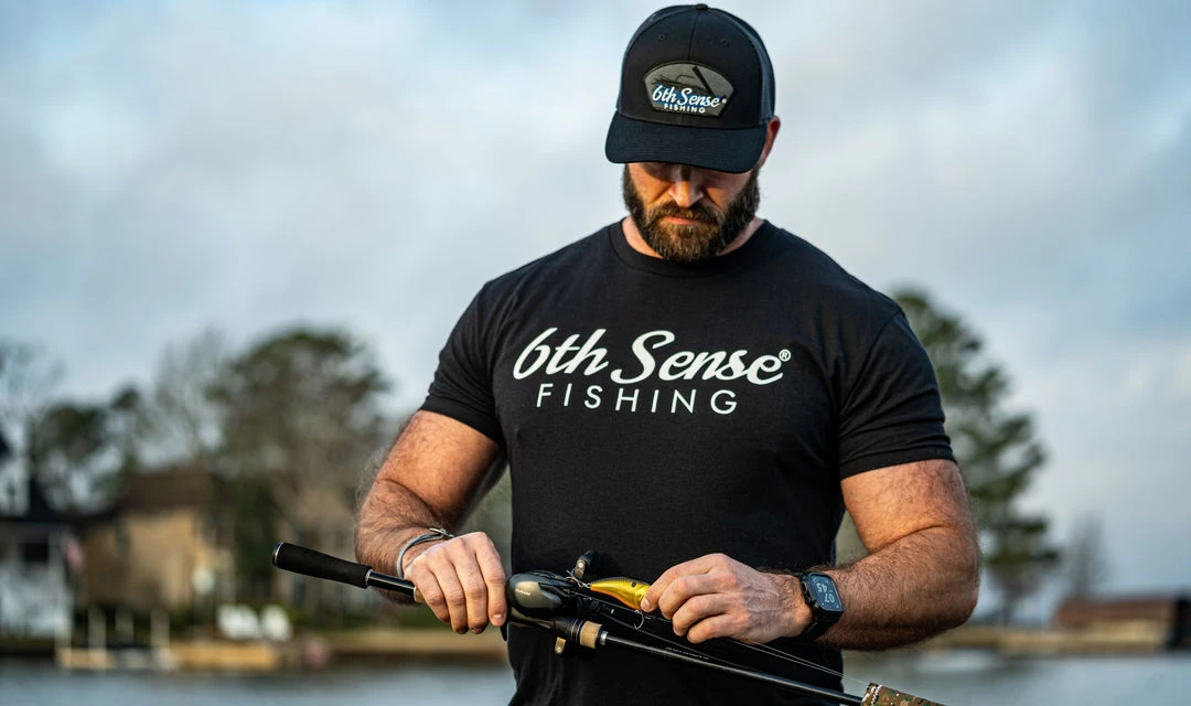 6th Sense Fishing 6 Bones Tee - Black 5 6th Sense Fishing 6 Bones Tee - Black