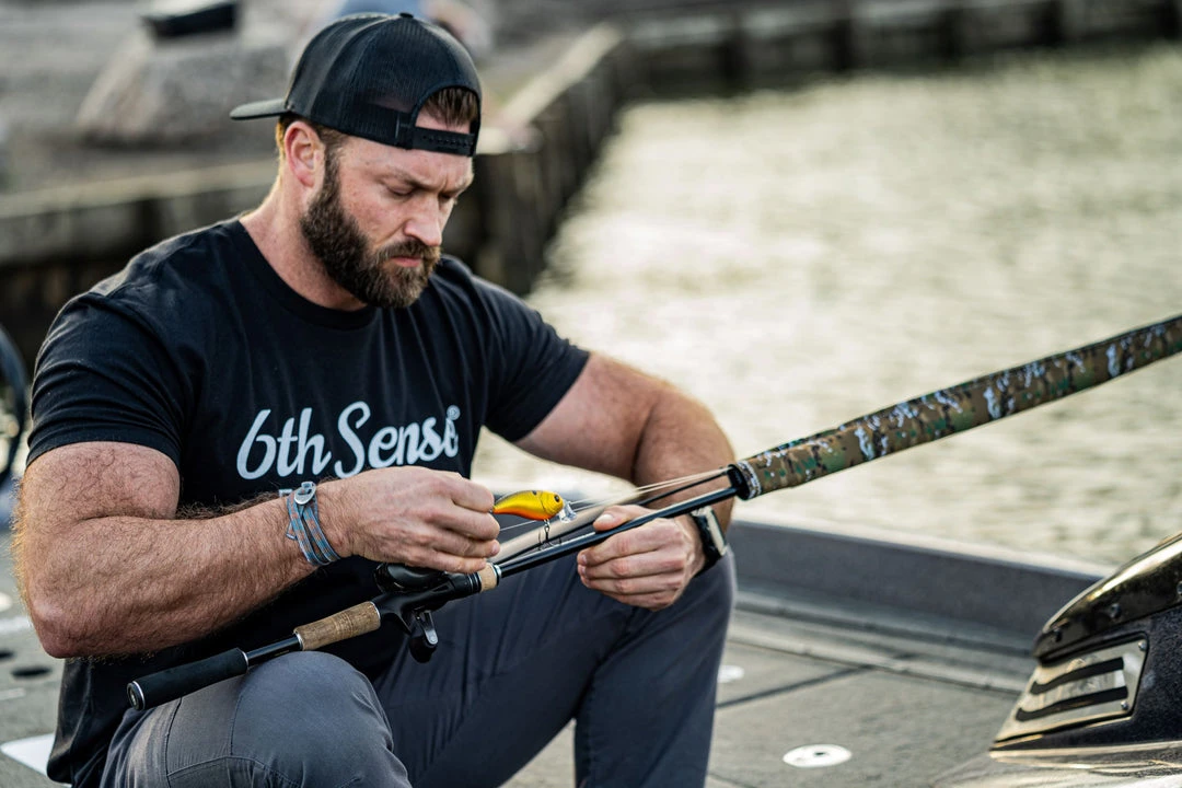 6th Sense Fishing Tee Shirts HayBass Tee - Black 5 6th Sense Fishing Tee Shirts HayBass Tee - Black