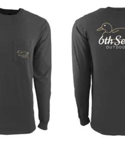 6th Sense Fishing Decoy - L/S Tee - Coal