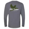 6th Sense Fishing Long Sleeve Tees Duck Sense - L/S Tee - Charcoal