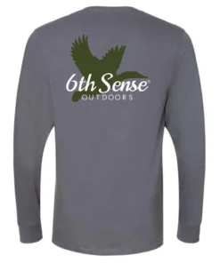 6th Sense Fishing Long Sleeve Tees Duck Sense - L/S Tee - Charcoal