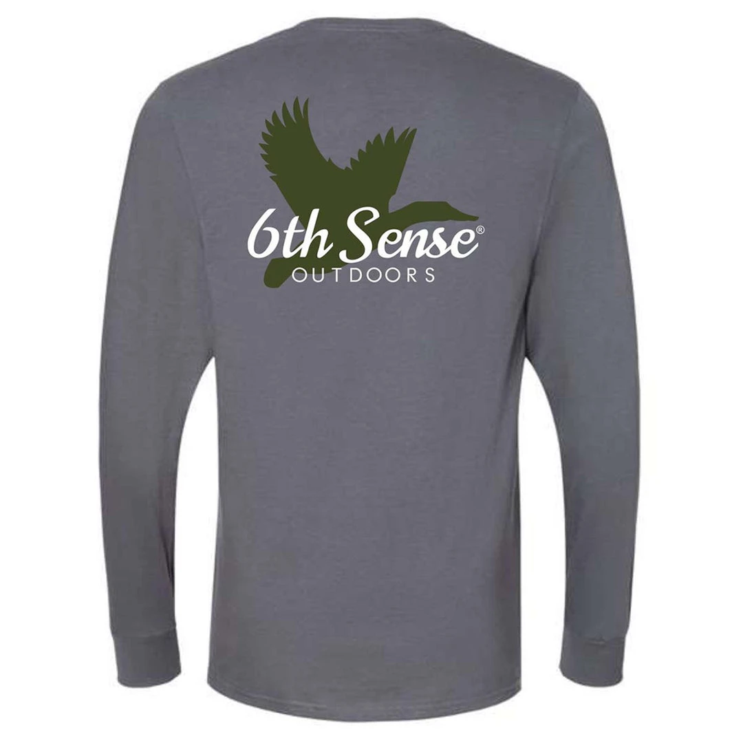6th Sense Fishing Long Sleeve Tees Duck Sense - L/S Tee - Charcoal 3 6th Sense Fishing Long Sleeve Tees Duck Sense - L/S Tee - Charcoal