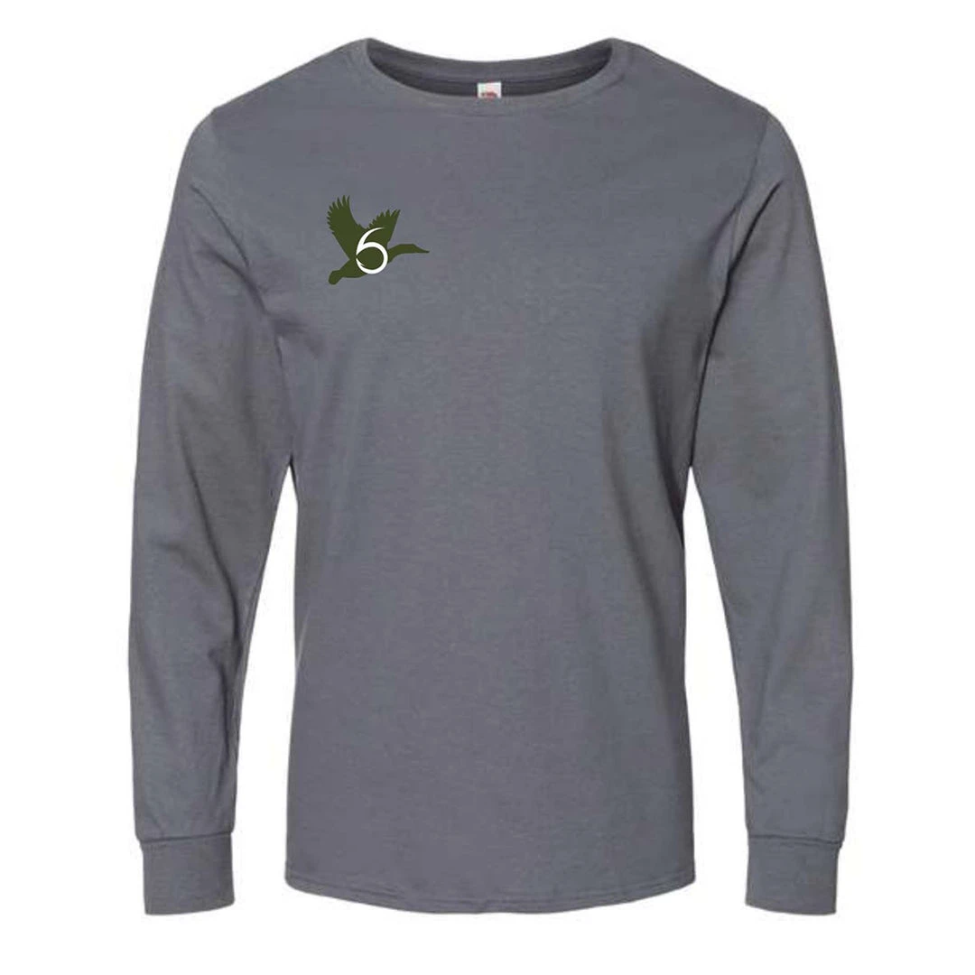 6th Sense Fishing Long Sleeve Tees Duck Sense - L/S Tee - Charcoal 4 6th Sense Fishing Long Sleeve Tees Duck Sense - L/S Tee - Charcoal
