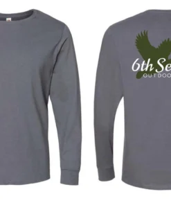 6th Sense Fishing Long Sleeve Tees Duck Sense - L/S Tee - Charcoal 7 6th Sense Fishing Long Sleeve Tees Duck Sense - L/S Tee - Charcoal