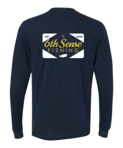 6th Sense Fishing FeedStore - L/S Tee - Midnight Navy Long Sleeve Tees