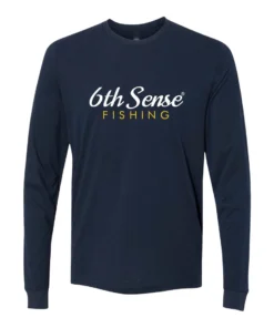 6th Sense Fishing FeedStore - L/S Tee - Midnight Navy Long Sleeve Tees