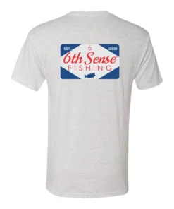 6th Sense Fishing FeedStore Tee - Heather White