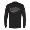 6th Sense Fishing Long Sleeve Tees Fish Camo - L/S Tee - Black