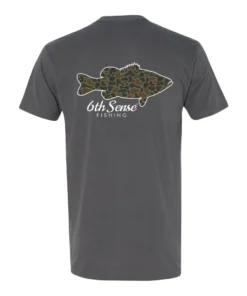 6th Sense Fishing Fish Camo Tee - Heavy Metal
