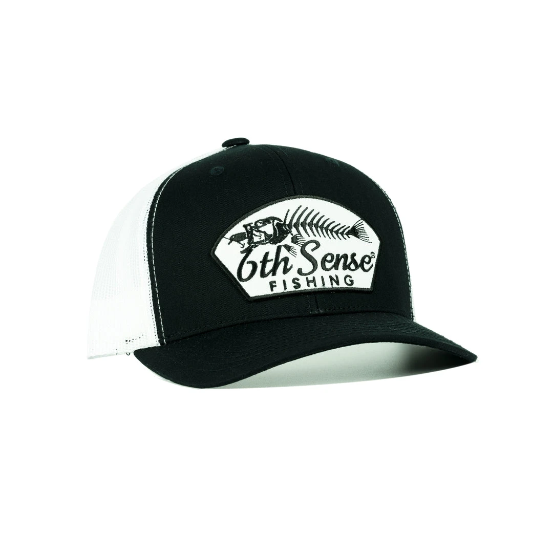 6th Sense Fishing Ghost Bones - Black/White Headwear 3 6th Sense Fishing Ghost Bones - Black/White Headwear