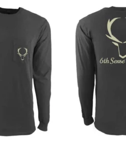 6th Sense Fishing Headhunter - L/S Tee - Coal