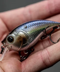 6th Sense Fishing Curve Finesse Squarebill - Chrome Threadfin