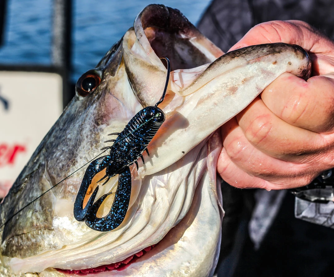 6th Sense Fishing Soft Plastics Stroker Craw - Black N Blue Flake 6 6th Sense Fishing Soft Plastics Stroker Craw - Black N Blue Flake