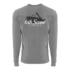 6th Sense Fishing Jigged - L/S Tee - Dark Heather Gray Long Sleeve Tees