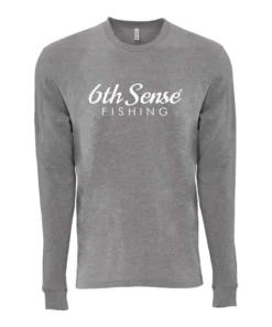6th Sense Fishing Jigged - L/S Tee - Dark Heather Gray Long Sleeve Tees