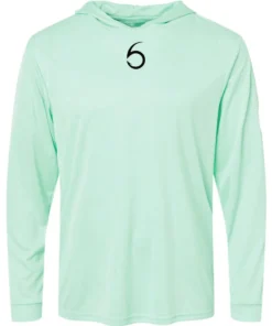 6th Sense Fishing Performance Apparel Performance 6 Hooded Sunshirt - Mint Green
