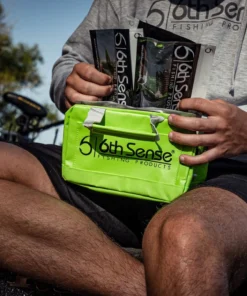 6th Sense Fishing Small Bait Bag - Lime Green Gear
