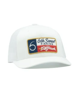 6th Sense Fishing Headwear Texas Fishbones - White