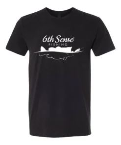 6th Sense Fishing Blowup Tee - Black Tee Shirts