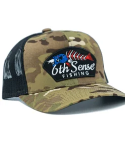 6th Sense Fishing Bones Of America - Camo/ Black