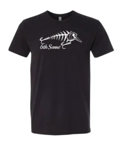 6th Sense Fishing Anatomy Of A Crankbait Tee - Black Tee Shirts