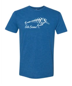 6th Sense Fishing Tee Shirts Anatomy Of A Crankbait Tee - Heather Cool Blue