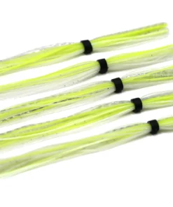 6th Sense Fishing Silicone Skirt - Chartreuse White Flash Terminal Tackle