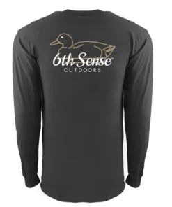 6th Sense Fishing Decoy - L/S Tee - Coal