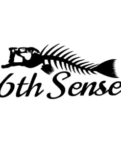 6th Sense Fishing 'Fish Bones' Decal Gear