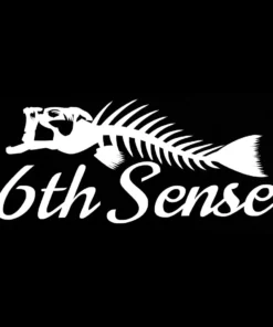 6th Sense Fishing 'Fish Bones' Decal Gear