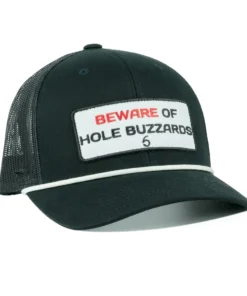 6th Sense Fishing Headwear Beware Of Hole Buzzards - Rope - Black